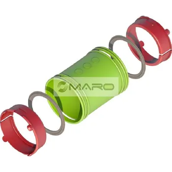 Vzduchotechnika Brilon Spojka vzduchovodu 90/75 mm, včetně těsnících kroužků a manžet, 100009188569