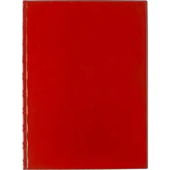 Archivační box Desky A4, PVC, záložky vodorovné, červená