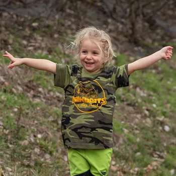 Mikbaits s.r.o. Mikbaits oblečení - Dětské tričko camou 10 - 14 let