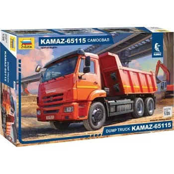 Plastikový model Kamaz 65115 dump truck (Zvezda 1:35)