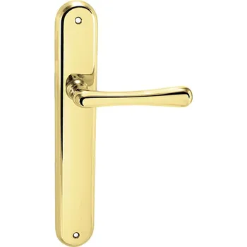 MP KOVÁNÍ MP - ELEGANT dveřní kování Provedení: PZ (vložkový zámek), Povrch: OLV - mosaz leštěná lesklá, Rozteč: 90 mm