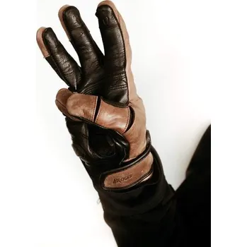 Moto vesta Broger CALIFORNIA VINTAGE hnědé kožené rukavice na motorku Broger CALIFORNIA VINTAGE hnědé kožené rukavice, M