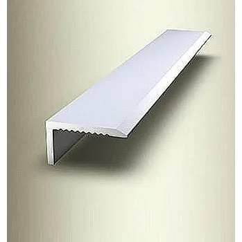 Stavební profil Ukončovací stěnový profil 15 x 8,5 mm (samolepící) | Küberit 238 N/SK Im. nerezu F2