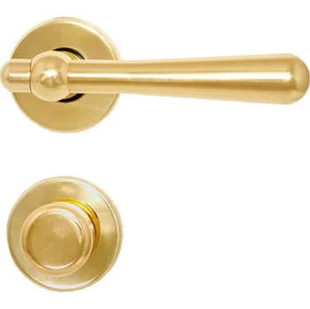 Dveřní kování BERNAT MOUNTING BERNAT Casual rozetové kování II. Provedení: PZ (vložkový zámek), Povrchová úprava: surová mosaz