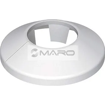 Flamco Růžice krycí RV jednoduchá, dělená 15 mm, bílá, 12415