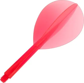 Příslušenství pro šipky Condor Letky Zero Stress - Teardrop - Medium - Clear Red CN074