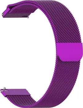 Řemínek na hodinky Řemínek na hodinky Samsung milánský tah 20 mm fialový