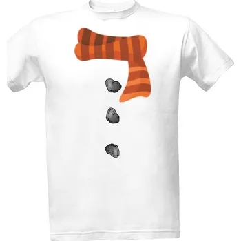 Tričko s potiskem Triko Snehulak Snowman pánské