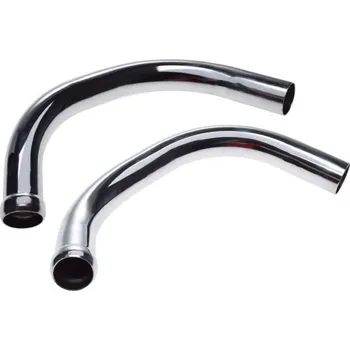 Výfuk pro motocykl Jawa 350/638 12V - chromová kolena výfuku - krátké (výfukové koleno pravé + levé)