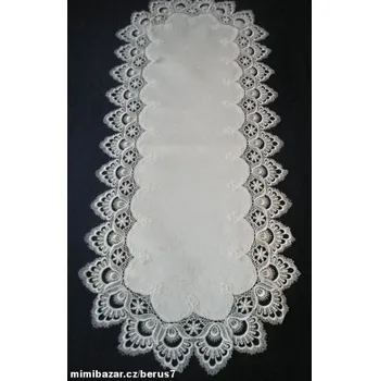 ubrus UBRUS s krajkou bílý 110 x 45