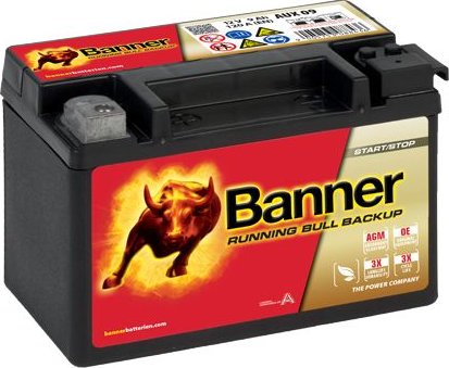 Banner Running Bull BACKUP 12V, 9Ah ,120A, 50900