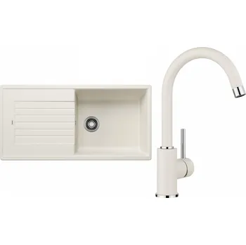 Kuchyňský dřez Set Blanco 12-D 25 (dřez Zia XL 6 S Bílá soft + baterie Mida Bílá soft)