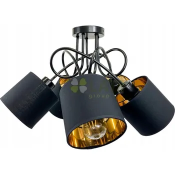 Osvětlení BERGE Závěsné svítidlo LOFT - 5x E27 - GOLDEN stínidlo