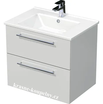 Koupelnový nábytek Intedoor skříňka s umyvadlem, 2 zásuvky, Box Arte 65 2Z Varianta: A0016 Bílá LESK + doprava zdarma + při platbě převodem sleva
