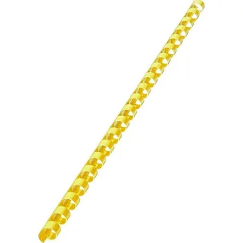 Kancelářská technika Plastový hřbet vazací pr.8mm 100ks žlutá pro plastovou vazbu , kroužková vazba