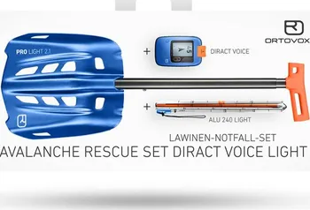 Lavinové vybavení Ortovox Rescue Set Diract Voice Light lavinový set 2021/22 modrý