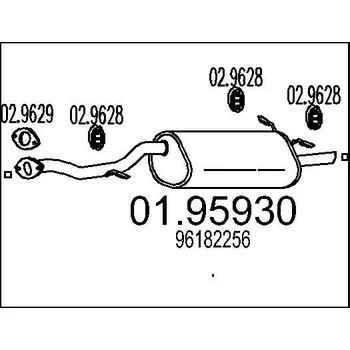 Auto-moto Zadní tlumič výfuku MTS 01.95930