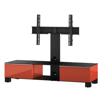 MD 8140 C-INX-WNT - stolek čirá skla,nerez,ořech