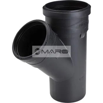 Vodovodní potrubí Huliot Ultra Silent Odbočka odpadní USEA 45° tichá 32/ 32 mm, 7070600470