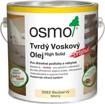 Olej na dřevo OSMO Color Original 3062 tvrdý voskový olej 125 ml bezbarvý matný