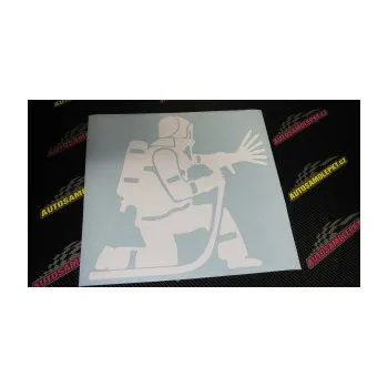 Samolepící dekorace SAMOLEPKA Hasič 007 pravá (10 - červená) NA AUTO, NÁLEPKA, FÓLIE, POLEP, TUNING, VLASTNÍ TEXT, TISK, AUTOSAMOLEPKY.cz, POLEPY, OBRÁZEK, LOGO, SAMOLEPKY