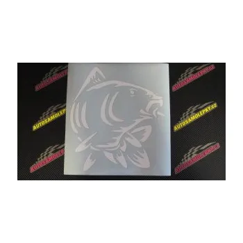 Polep vozidla SAMOLEPKA Kapr 009 pravá (10 - červená) NA AUTO, NÁLEPKA, FÓLIE, POLEP, TUNING, VLASTNÍ TEXT, TISK, AUTOSAMOLEPKY.cz, POLEPY, OBRÁZEK, LOGO, SAMOLEPKY