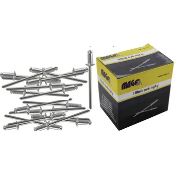 Nýt Nýty trhací Alu průměr 3,2 mm délka 9,6- mm balení 1000 kusů v krabici Mag