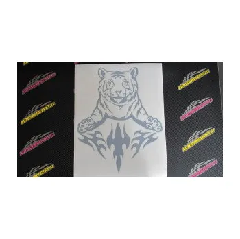 Samolepicí dekorace na vozidlo Animal flames 045 levá tygr (12 - zelená) SAMOLEPKA NA AUTO, NÁLEPKA, FÓLIE, POLEP, TUNING, VLASTNÍ TEXT, TISK, AUTOSAMOLEPKY.cz, POLEPY, OBRÁZEK, LOGO, 3D STICKERS