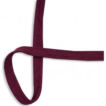 Tkanice plochá bordó, š.20mm