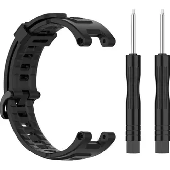 Řemínek na hodinky Silikonový řemínek Ricardo (pro Amazfit T-Rex Pro), černý, + příslušenství na výměnu