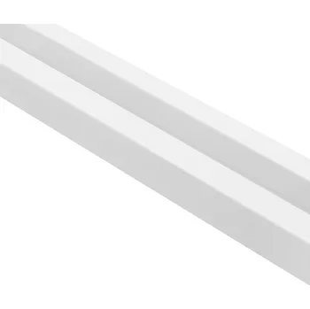 Zakončovací profil k dekoračním lamelám - bílý levý L0101L, 270 x 1,2 x 3,6 cm, Mardom Lamelli