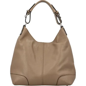 Kabelka Vera Pelle kožená kabelka tmavě béžová tmavě béžová