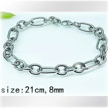 Řetízek Ocelový náramek - Hmotnost: 14g, 21cm, 8mm