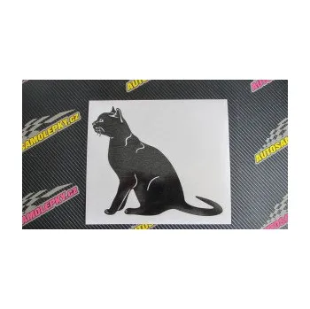 Samolepící dekorace SAMOLEPKA Kočka 021 levá (17 - šedá) NA AUTO, NÁLEPKA, FÓLIE, POLEP, TUNING, VLASTNÍ TEXT, TISK, AUTOSAMOLEPKY.cz, POLEPY, OBRÁZEK, LOGO, SAMOLEPKY