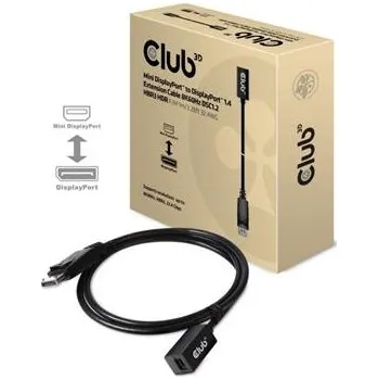 Video kabel Club3D Kabel Mini DisplayPort 1.4 na DisplayPort 8K 60Hz DSC 1.2 HBR3 HDR Bidirectional (F/M), 1m