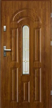 Vchodové dveře Vchodové ocelové dveře Milo 100/210/5,5 L zlatý dub