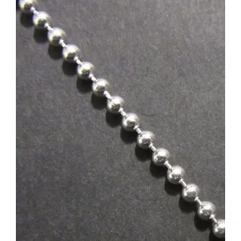 Řetízek Stříbrný silnější řetízek kuličkový - délka 45cm