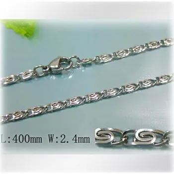 Řetízek Ocelový náhrdelník 40cm, 2,4mm