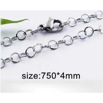 Řetízek Ocelový náhrdelník - Hmotnost: 6.8g, 750x4mm