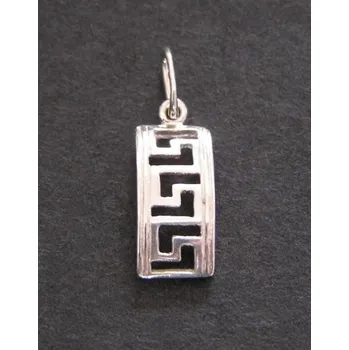 Přívěsek Vypouklý obdélník - stříbrný přívěsek