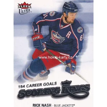Sběratelská karetní hra insert karta RICK NASH 08-09 Fleer Ultra Scoring Kings číslo SK13