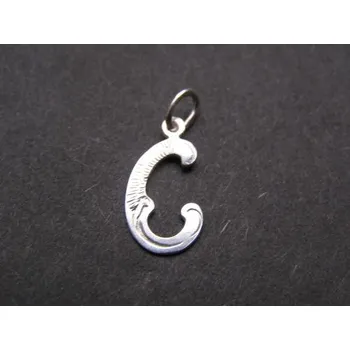 Přívěsek Písmenko C - stříbrný přívěsek