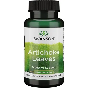 Přírodní produkt Swanson Artichoke Leaves listy artyčoku 500 mg 60 cps.