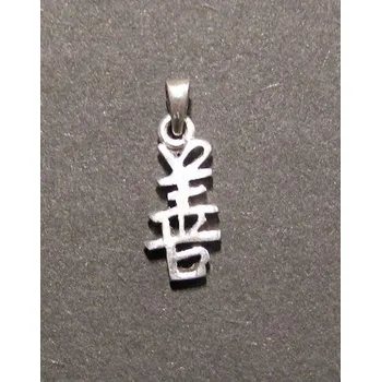 Přívěsek Čínský symbol - "dobrota" - stříbrný přívěsek