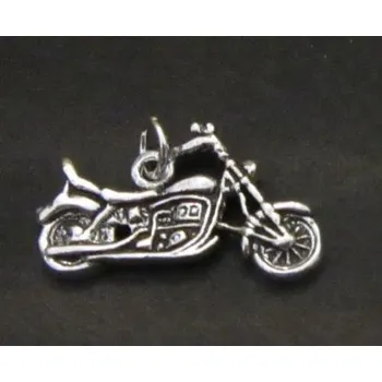 Přívěsek Motorka - varianta 6 - stříbrný přívěsek