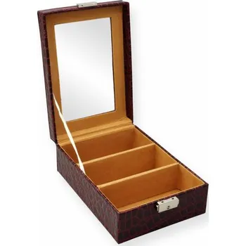 Dárková krabička Šperkovnice na brýle - bordová - 160x225x80mm