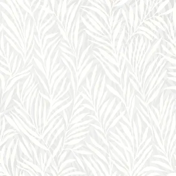 Tapeta Šedá vliesová tapeta na zeď, Listy, M52500, Adéle, Ugépa