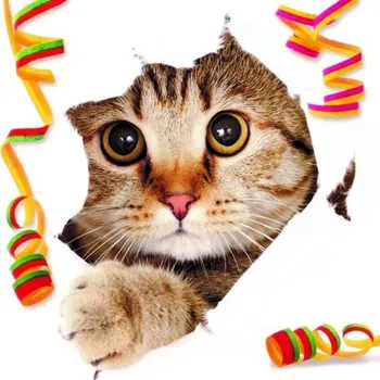 3D přání do obálky- kočka s konfetami, 1ks