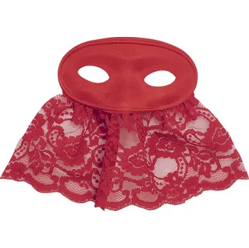 Karnevalový doplněk Škraboška s krajkou přes pusu