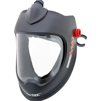 Svářečská kukla MALINA - Safety 70.4900.020 Brusný štít AerTEC SeeMAX Air s rozvodem vzduchu a polykarbonátovým zorníkem pro systémy CleanAIR Basic a CleanAIR AerGO
